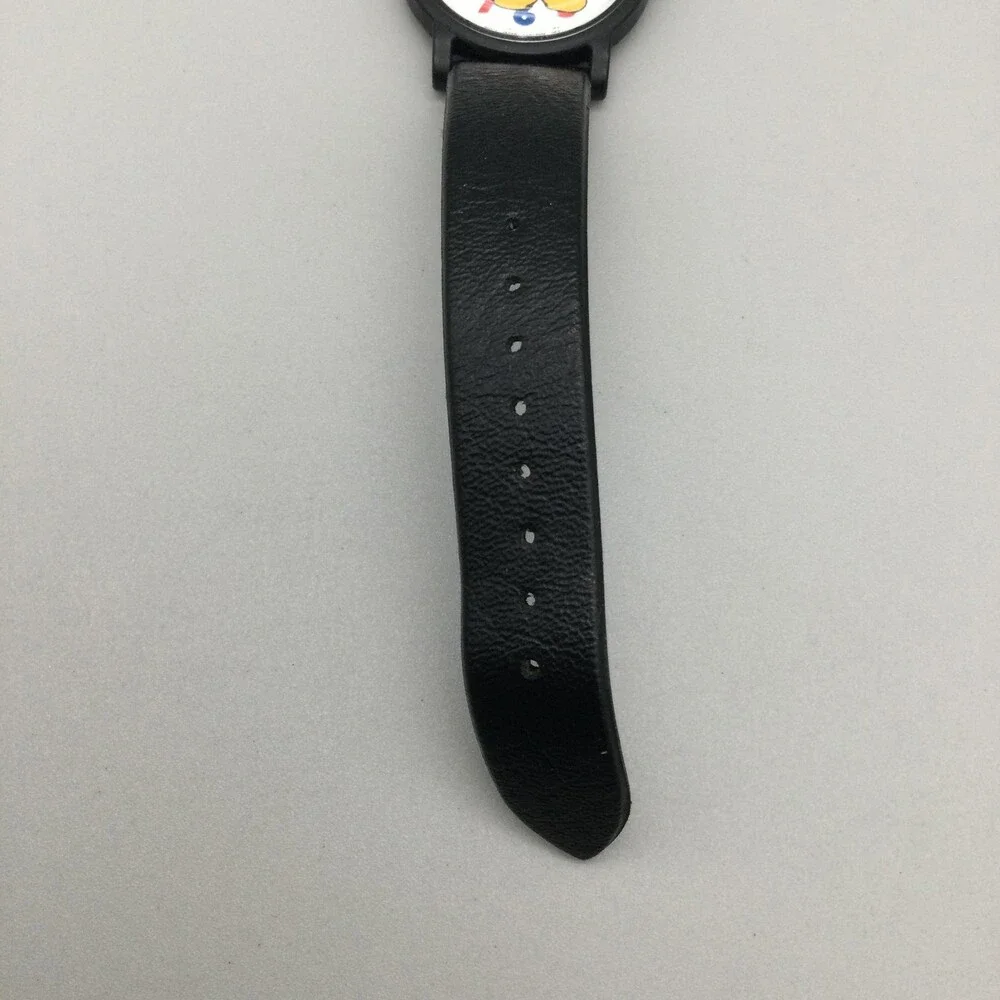 Lorus Unisex Watch 31mm Mickey Mouse V515-6B20 Black Leather Disney New Battery